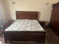 *Frame ONLY* Bed frame with 2 side table