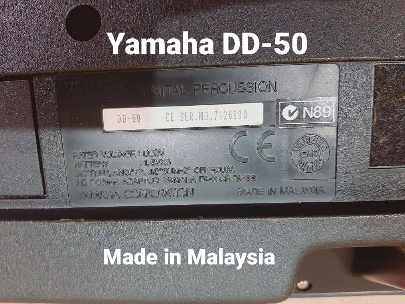 Yamaha DD-50 made in Malaysia 4