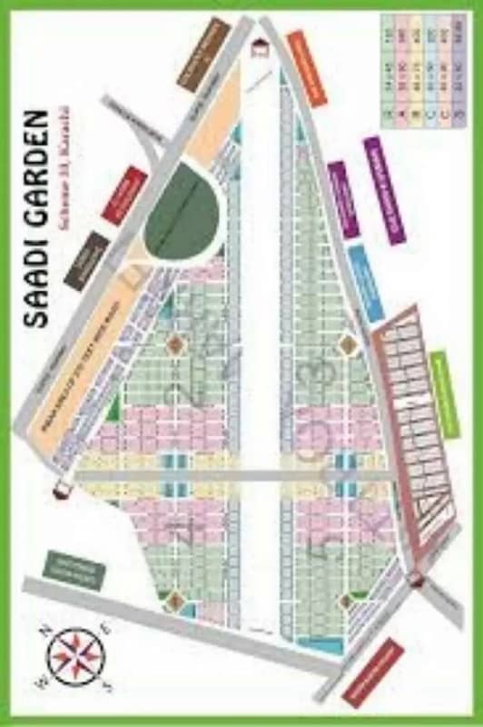 40 Ft Rd Westopen Plot For Sale In Saadi Garden Block 5. 0