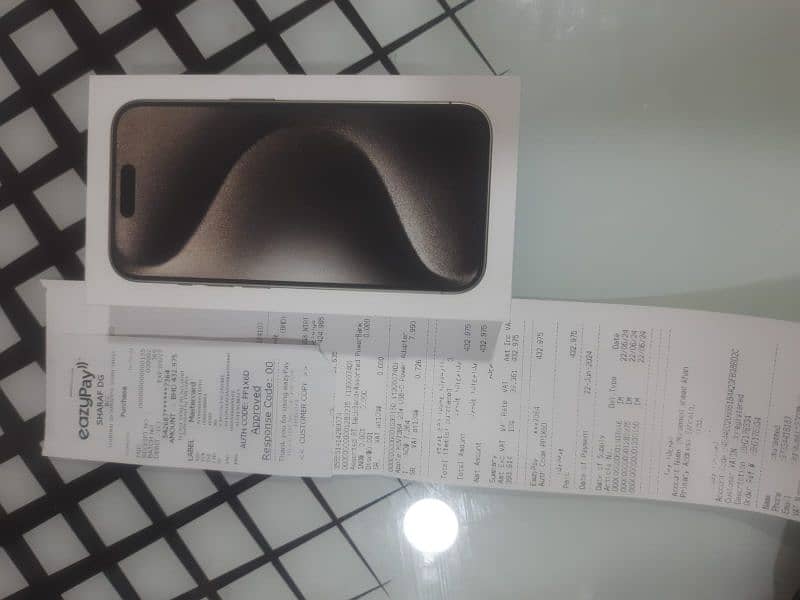 Apple iPhone 15 pro 256 GB box pack bahrian purchased 1