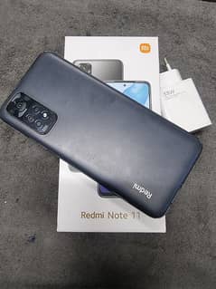 redmi note 11 6+2/128 with box charger All original urgent sale