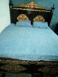 Double wooden Bed only without matters