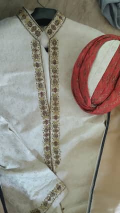 Sherwani with kulla in medium size used only once