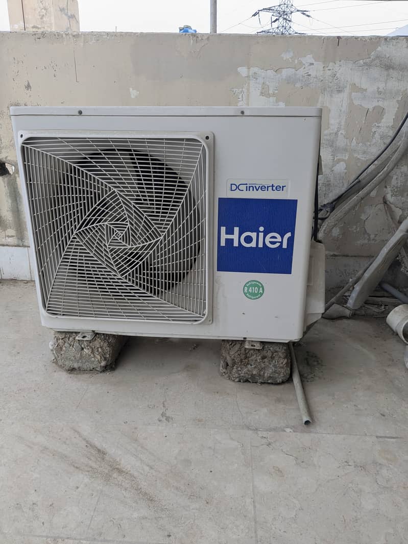 Haier 1.5 ton dc inverter AC also usable on solar for sale 3