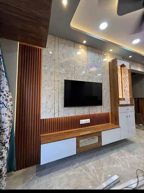 Ceiling / Wooden Floor / Wallpaper / WPC Fluted Panel / Wall Panel 3