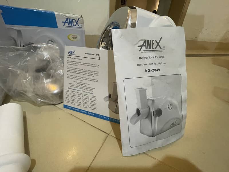 Anex Super Meat Grinder & Vegetable Cutter 4