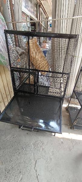 two cages in one piece each part is 2 × 2 × 2. while height is 4 feet 3