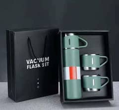 3 IN ONE FLASK THERMOS WITH CUP SET