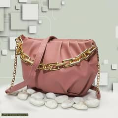 Women's plain Saddle crossbody Bag