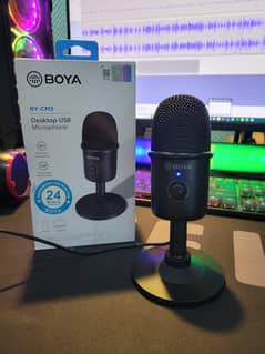 boya by-cm3 usb desktop microphone with 24months warrenty 0