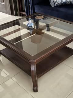 Center Table with 2 Small Tables for Sale - Almost New