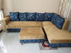 7 seater L shape sofa with couch