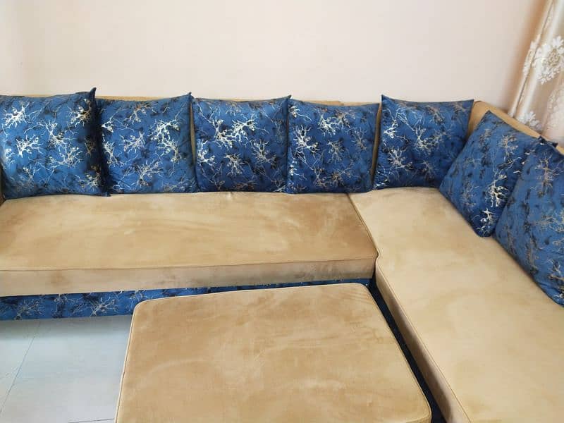 7 seater L shape sofa with couch 4