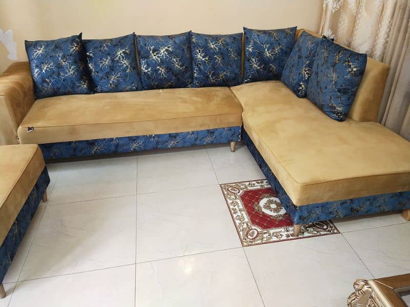 7 seater L shape sofa with couch 7