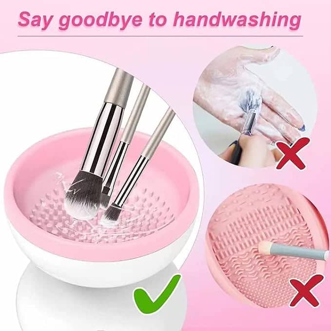 Electric Makeup Brush Cleaner Machine, Portable Automatic Spinner USB 2