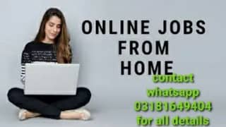 rawalpindi males females need for online typing homebase job