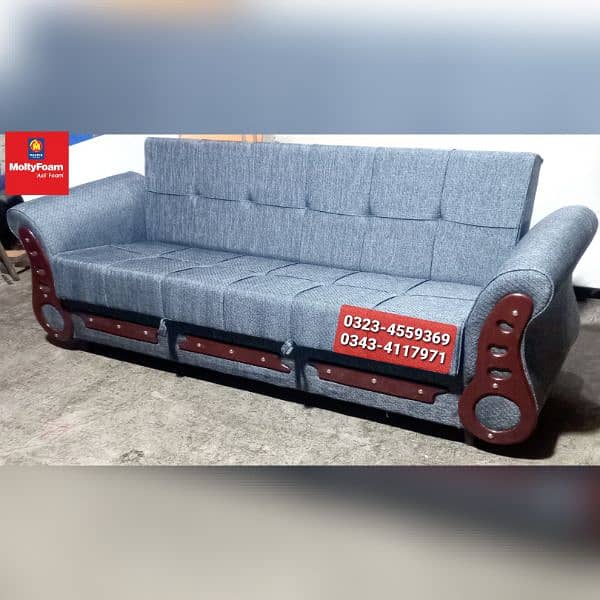 Molty double bed sofa cum bed/dining table/stool/Lshape sofa/chair 3