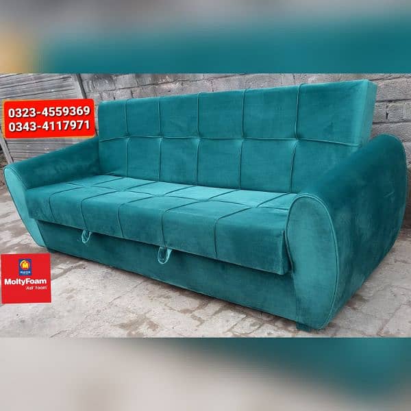 Molty double bed sofa cum bed/dining table/stool/Lshape sofa/chair 8