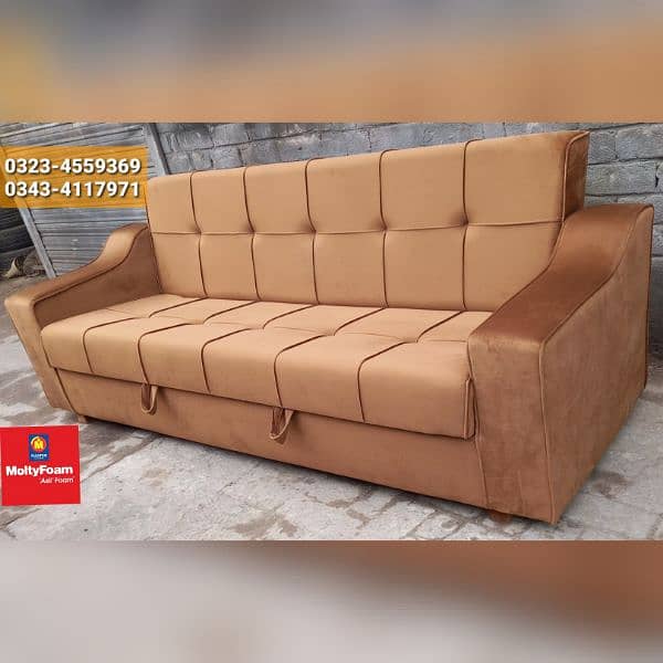 Molty double bed sofa cum bed/dining table/stool/Lshape sofa/chair 9