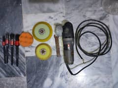 polisher with pads, steamer, step down transformer, vacuum hot & wet