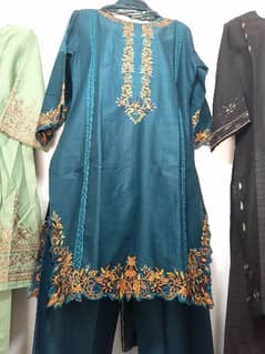 Embroidered Ready to Wear 3pcs suits. 0