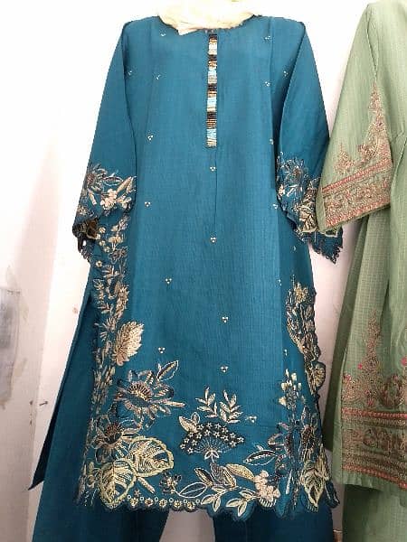 Embroidered Ready to Wear 3pcs suits. 1