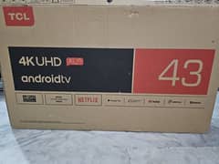 TCL 43 inch 4k FHD Android LED TV with Box and all