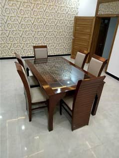 Dining Table Set 6 Chairs Wooden