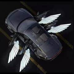 2Pcs Car Angel Wings Wireless Car Door LED HD Welcome Courtesy