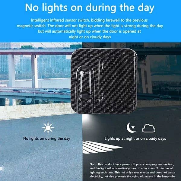 2Pcs Car Angel Wings Wireless Car Door LED HD Welcome Courtesy 4