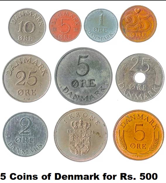 Antique Norway, Spain, Finland,Denmark,Sweden,Netherland,Belgium Coin 4