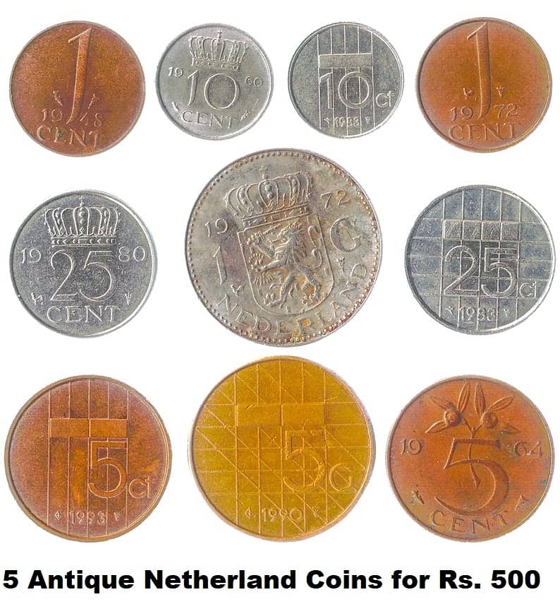 Antique Norway, Spain, Finland,Denmark,Sweden,Netherland,Belgium Coin 10