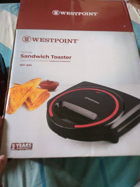 Westpoint Sandwich Maker and Toaster Unused 4