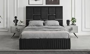 King Size Bed / Wooden Bed / Bed / Side Tables / Dressing