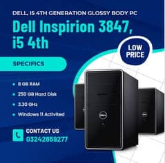 Dell i5 4th generation 8 GB Ram/ 250 GB HDD