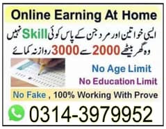 Online job available, Typing/Assignment/Data Entry/Ad posting etc