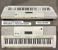 Casio LK-208 Keyboard with Indian tones and rhythm