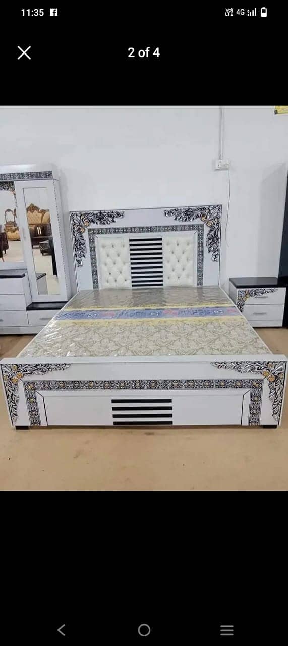 bed / double bed / king size bed / wooden bed / bed set / bedroom set 11