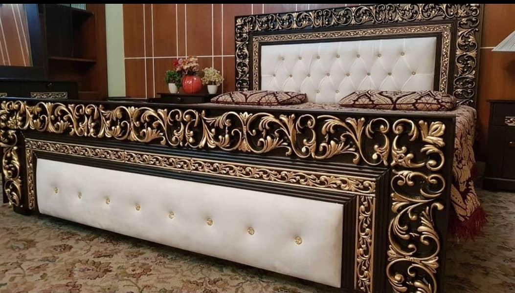 bed / double bed / king size bed / wooden bed / bed set / bedroom set 12