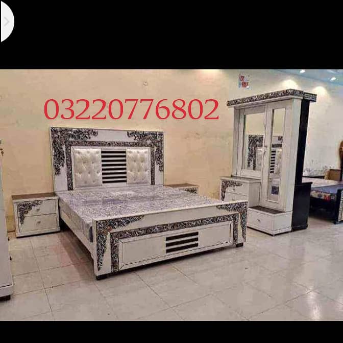 bed / double bed / king size bed / wooden bed / bed set / bedroom set 17