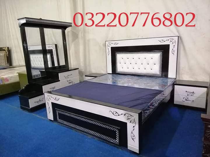 bed / double bed / king size bed / wooden bed / bed set / bedroom set 18