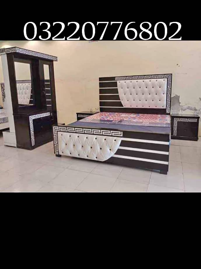 bed / double bed / king size bed / wooden bed / bed set / bedroom set 19