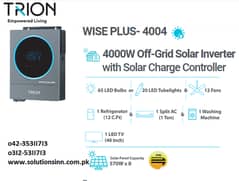 4000W Off-Grid Solar Inverter with Solar Charge Controller 0