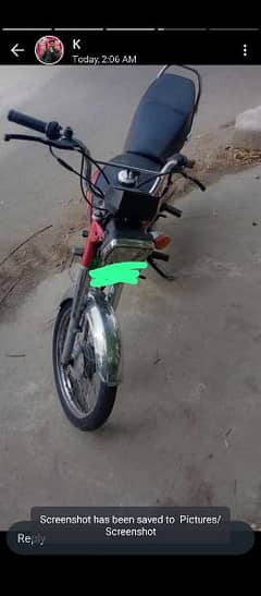 sell bike Honda 70 cc 2020 model