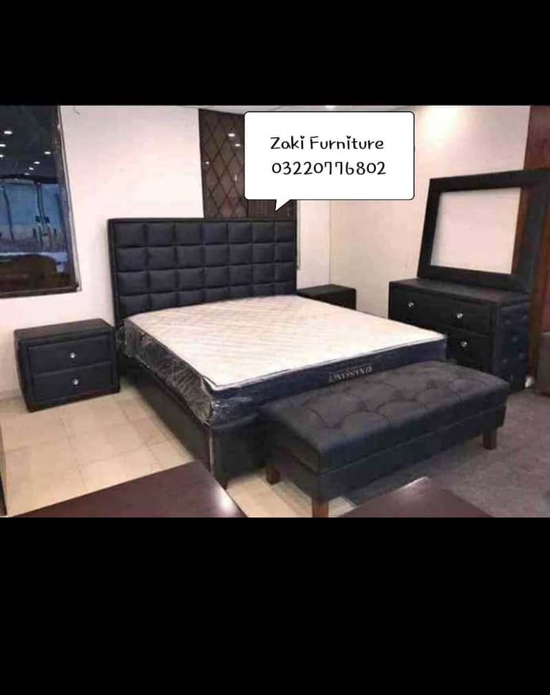 bed / bed set / double bed / king size bed / poshish bed / furniture 7