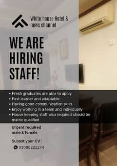 required femal and male staff