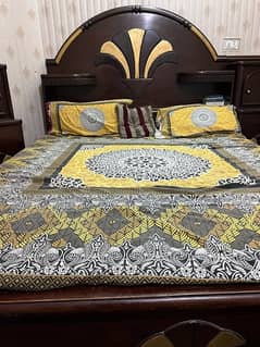 Double bed with matres