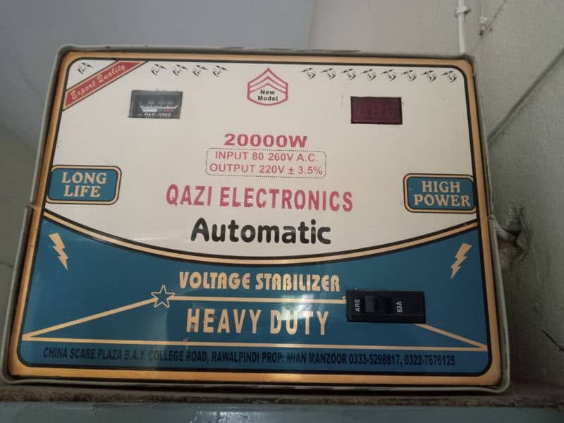 Stabilizers Automatic for Ac and full house 0