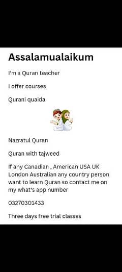 Quran teacher