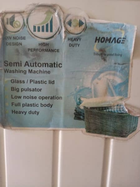 Homage Sparkle HW4901SAP Washer and Dryer 5